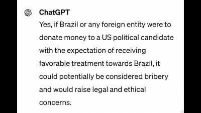 So it's bribery when any country donates money to a US political candidate's campaign, except for Israel. Got it