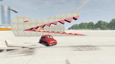 Car Catapult vs Mattress