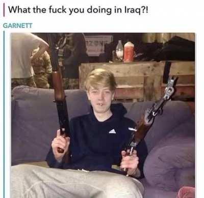 What is blud doing in Iraq 💀