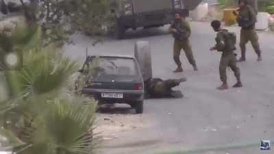 To stop a rolling tire