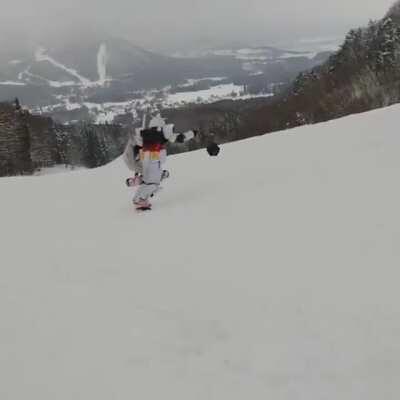 Just enjoying a day out in the snow caw caw