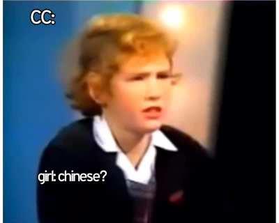 not quite the answer he was looking for (CCs)