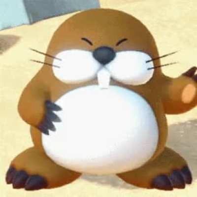 You’ve seen too much politics and bad stuff today, have a GIF of Monty Mole my friend gave me.