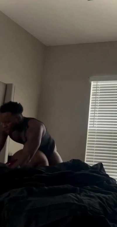 yeah.. this bitch ain't leaving him!