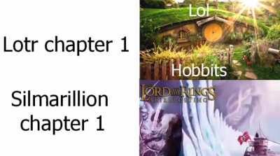 LOTR vs The Silmarillion first chapters