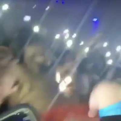 DJ Khaled attempts a crowd surf