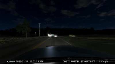 Dashcam footage 31-01-2026