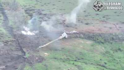 [ARCHIVE] UA tank destroys RU tank and miraculously evades 3 ATGM missiles