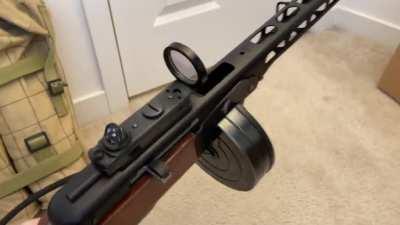 GBB PPSH-41, now with drum magazine! Next is to add semi auto function and refinish the rest of the externals.