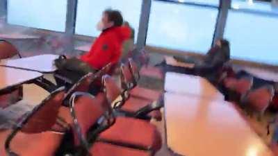 Ferry Windows collapse in harsh weather.