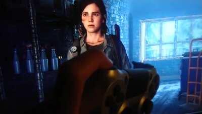 I just realised that pressing the sprint/dodge button (default L1) while standing still toggles Ellie's rage.