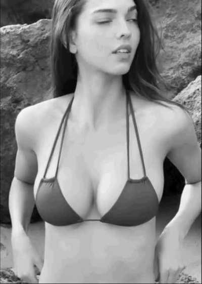 Black and white bikini GIF 1