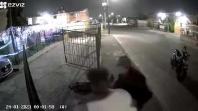 When you pull out your gun without being aware whos behind you