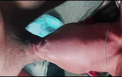 Her throat is his toy