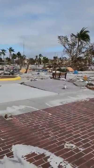 Fort Myers Beach Pier is destroyed and shopping district on Estero Blvd is catastrophic