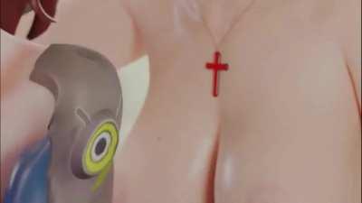 Dva Deepthroath with Mercy help(bewyx) [Overwatch]