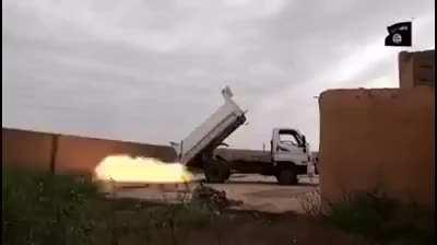 Dump Truck by day, MLRS by night, i present to u the : ISIS stealth MLRS Truck!