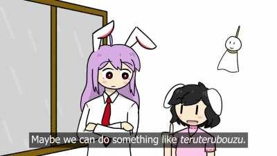 I animated my favorite scene from Inaba of the Moon and Inaba of the Earth