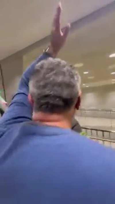 Iranians welcome the Crown Prince Reza Pahlavi at Dulles International Airport