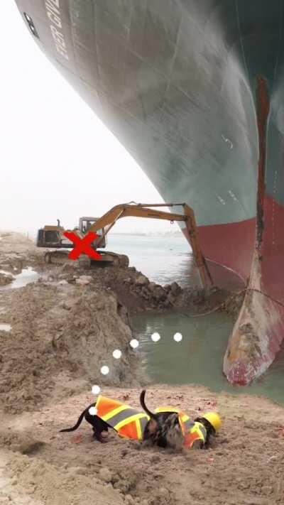 How They Finally Got The Ship Unstuck In The Suez... Good Work Boys!