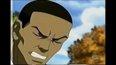 Found a japanese dubbed scene of boondocks part2 💀