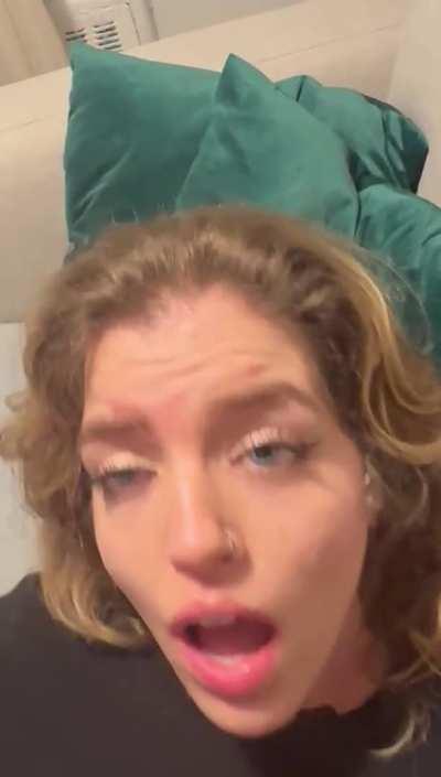 After hours of gooning together you're finally broken.