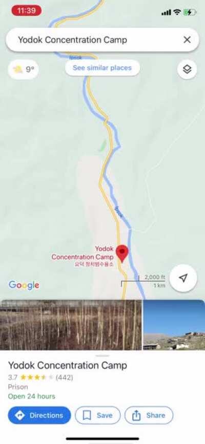 Turns out North Korean concentration camps have reviews on Google.