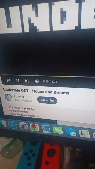 I was listening to hopes and dreams on youtube, and then the PROGRESS BAR HAD A SEIZURE! 