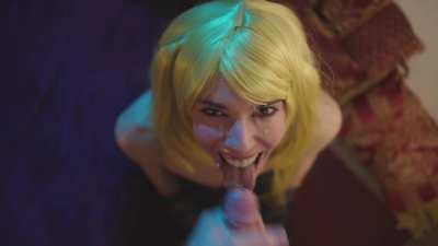 Misa Amane begs for a facial (Death Note cosplay by Vera King)