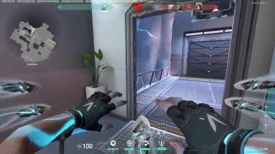 1v5 Retake ACE with Jett Knives