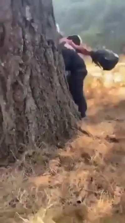 dude choked slammed a female earlier that day