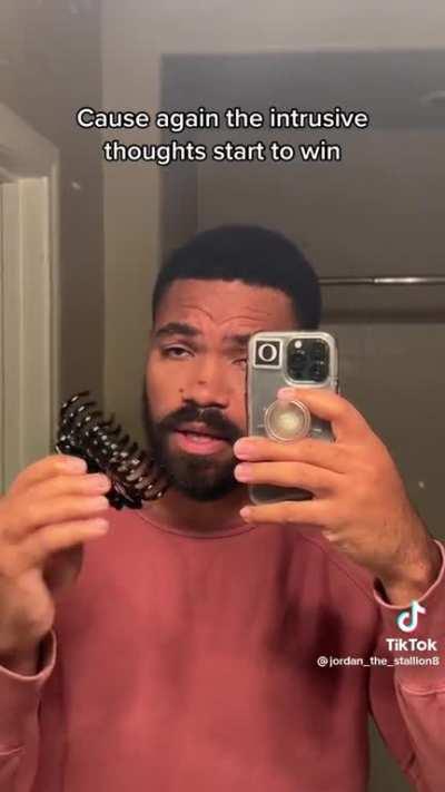 I personally go for clamping my lips together first