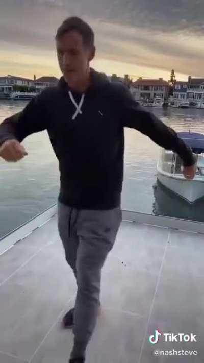 Everybody say hi to our cool new dad Steve