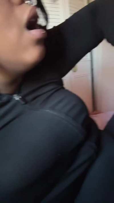 Smelling my feet after work 