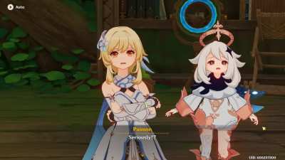 Even when world quests don't have any voice acting, lip syncing and other features, at least some of the expressions the Traveler and Paimon emote are nice to see