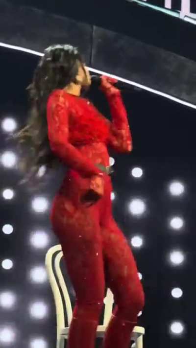 Dua Lipa red lace Paris