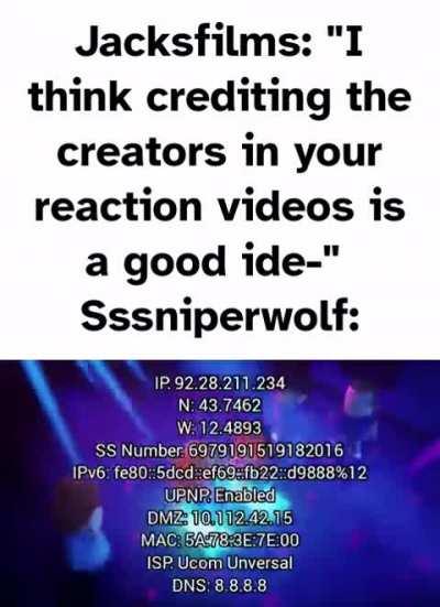 Guess what silly little activities Sssniperwolf has been up to