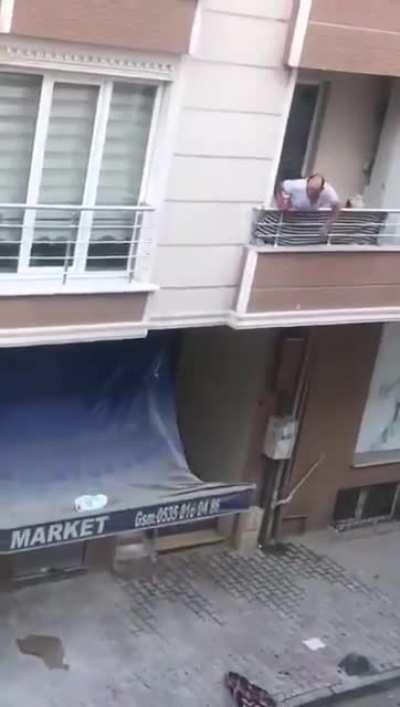 To fight from upstairs.