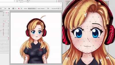 Pewds mentioned off hand he wanted a real model... SO I MADE PEWDS A ✨PEWDIE-Chan✨ Live2d Model... with physics