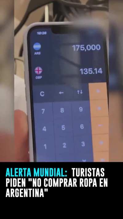 Turistas piden no comprar ropa en Argentina