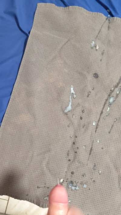 My cum shot is off the charts (and towel)