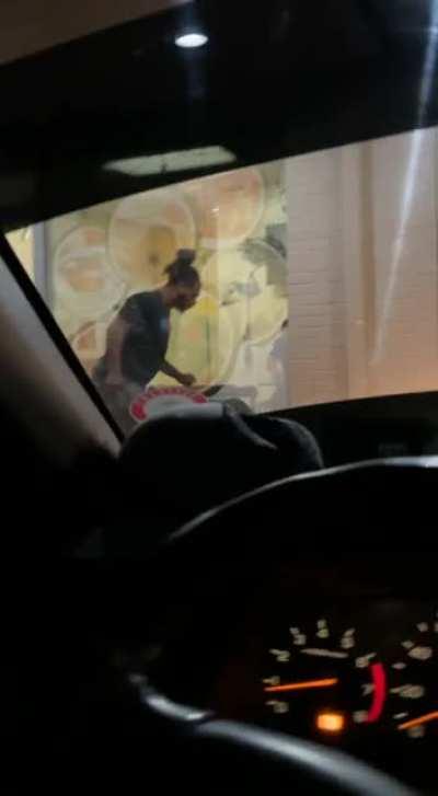 Pulled into the local quick mart and got a front row seat