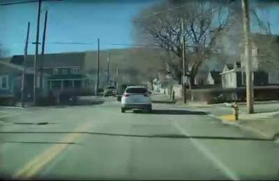 Don’t mind me, just backing through an intersection