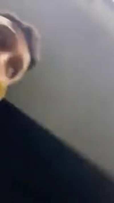 Guy eats Taco he finds while others were fighting