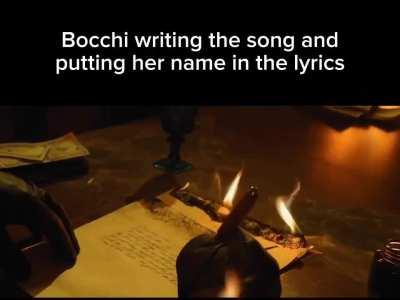 Bocchi a lyricist genius