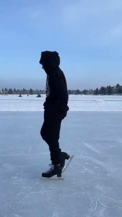 Moonwalking on ice
