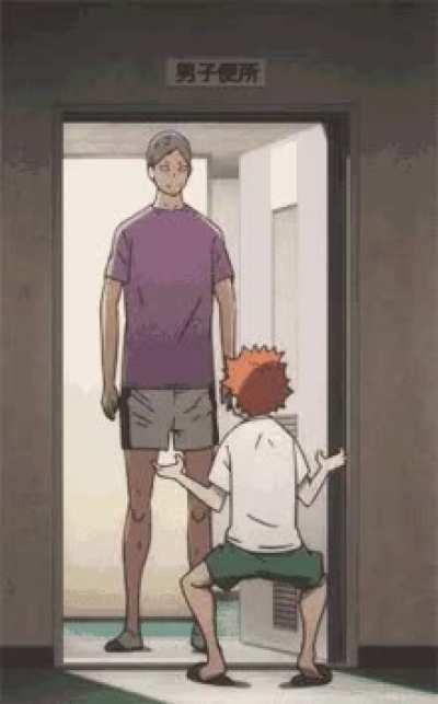 Idk if the gif works but this is my favourite crazy shoyo moment