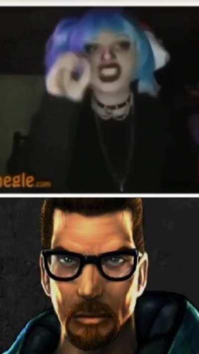 Freeman goes on omegle