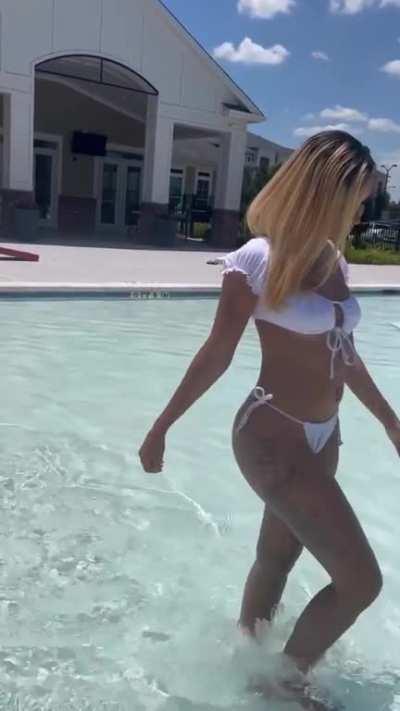 From her bikini photoshoot…