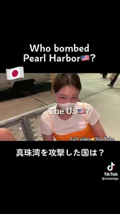 Many Japanese don't even know Japan bombed Pearl Harbor, they think the US did